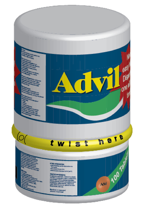 Advil Bottle Back